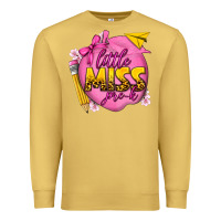 Antique Gold little miss pre k Premium Sweatshirt - texasbilliewilder