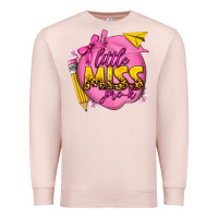 Pale Pink little miss pre k Premium Sweatshirt - texasbilliewilder