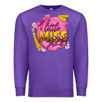 Purple little miss pre k Premium Sweatshirt - texasbilliewilder