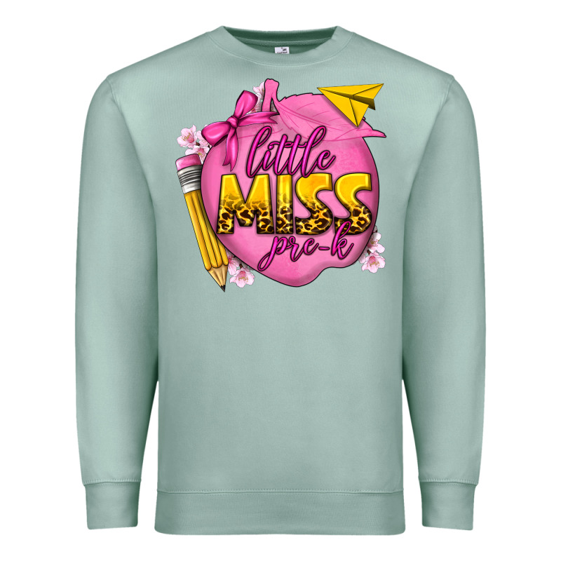 Little Miss Pre K Premium Sweatshirt by texasbilliewilder | Teevron