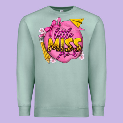 Little Miss Pre K Premium Sweatshirt Designed By Texasbilliewilder