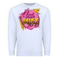 White little miss pre k Premium Sweatshirt - texasbilliewilder