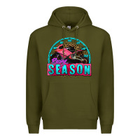 Army Green racing season motorcycle Premium Hoodie - AdoDesignShop