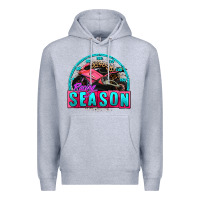 Heather Grey racing season motorcycle Premium Hoodie - AdoDesignShop