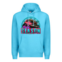 Ocean Blue racing season motorcycle Premium Hoodie - AdoDesignShop