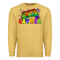 Antique Gold Gaymer Premium Sweatshirt - Zillion Design Studio