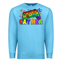 Ocean Blue Gaymer Premium Sweatshirt - Zillion Design Studio