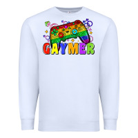 White Gaymer Premium Sweatshirt - Zillion Design Studio