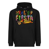 Black Let's fiesta Heavyweight Hoodie - RanaPortraitStore