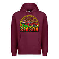 Burgundy racing season sport car Premium Hoodie - AdoDesignShop