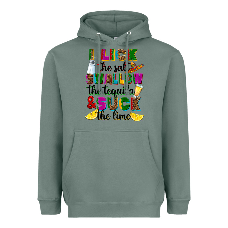 I Lick The Salt Swallow The Tequila Heavyweight Hoodie by RanaPortraitStore | Teevron