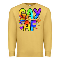Antique Gold gay af Premium Sweatshirt - Zillion Design Studio