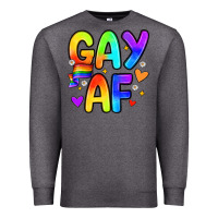 Charcoal Heather gay af Premium Sweatshirt - Zillion Design Studio