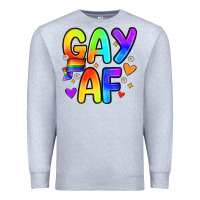 Heather Grey gay af Premium Sweatshirt - Zillion Design Studio