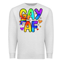 Oatmeal Heather gay af Premium Sweatshirt - Zillion Design Studio