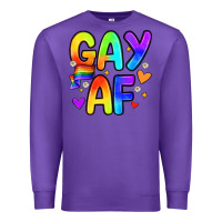 Purple gay af Premium Sweatshirt - Zillion Design Studio