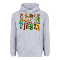 Heather Grey Let's fiesta Heavyweight Hoodie - RanaPortraitStore