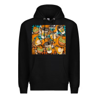 Black autumun distressed tumbler Premium Hoodie - BundleAndBundleShop