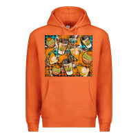 Carrot autumun distressed tumbler Premium Hoodie - BundleAndBundleShop