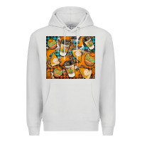 Dove Grey autumun distressed tumbler Premium Hoodie - BundleAndBundleShop