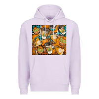 Lilac autumun distressed tumbler Premium Hoodie - BundleAndBundleShop