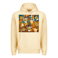 Pina Colada autumun distressed tumbler Premium Hoodie - BundleAndBundleShop