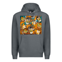Rock autumun distressed tumbler Premium Hoodie - BundleAndBundleShop