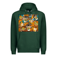 Sports Green autumun distressed tumbler Premium Hoodie - BundleAndBundleShop