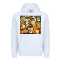 White autumun distressed tumbler Premium Hoodie - BundleAndBundleShop
