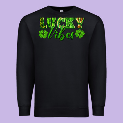 Lucky Vibes Premium Sweatshirt Designed By Ranaportraitstore