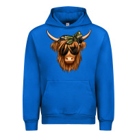 Cobalt camouflage long haired cow Urban Hoodie - Jasminsmagicworld