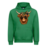 Emerald camouflage long haired cow Urban Hoodie - Jasminsmagicworld