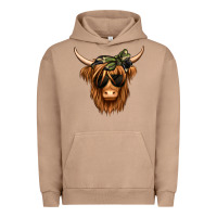 Pigment Burro camouflage long haired cow Urban Hoodie - Jasminsmagicworld