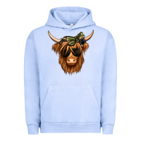 Pigment Grape Ice camouflage long haired cow Urban Hoodie - Jasminsmagicworld