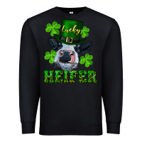 Black lucky heifer Premium Sweatshirt - RanaPortraitStore
