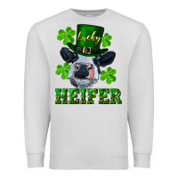 Dove Grey lucky heifer Premium Sweatshirt - RanaPortraitStore