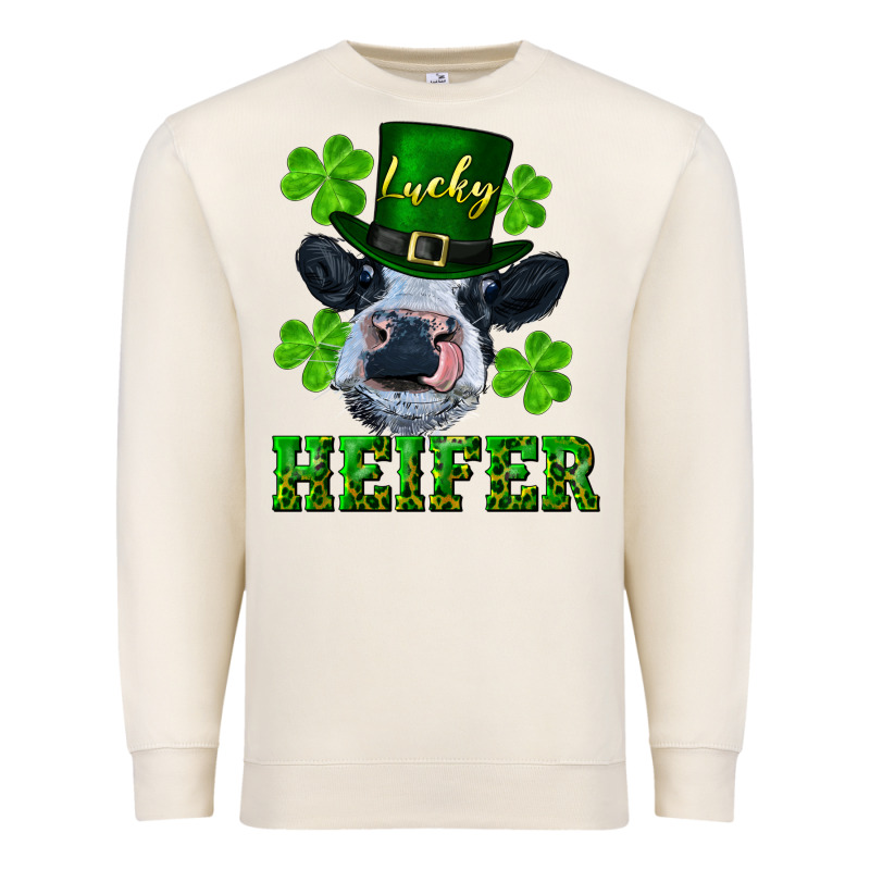 Lucky Heifer Premium Sweatshirt by RanaPortraitStore | Teevron