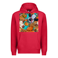 Cardinal autumn cows seamless pattern Premium Hoodie - BundleAndBundleShop