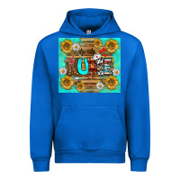 Cobalt sunflower and daisy nurse tumbler Urban Hoodie - BundleAndBundleShop