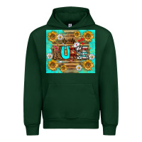 Forest Green sunflower and daisy nurse tumbler Urban Hoodie - BundleAndBundleShop