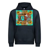 Navy sunflower and daisy nurse tumbler Urban Hoodie - BundleAndBundleShop