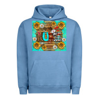 Pigment Pebble Blue sunflower and daisy nurse tumbler Urban Hoodie - BundleAndBundleShop