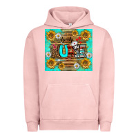 Pigment Salmon sunflower and daisy nurse tumbler Urban Hoodie - BundleAndBundleShop