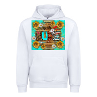 White sunflower and daisy nurse tumbler Urban Hoodie - BundleAndBundleShop