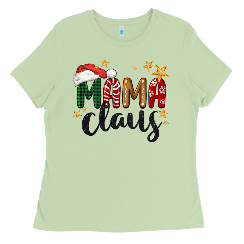 Mama Claus Christmas Ladies Tee by BarkalooDesign | Teevron