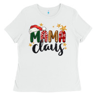 White mama Claus Christmas Ladies Tee - BarkalooDesign