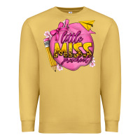 Antique Gold little miss preschool Premium Sweatshirt - texasbilliewilder