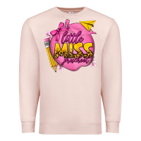 Pale Pink little miss preschool Premium Sweatshirt - texasbilliewilder