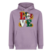 Lavender Mexican Flag With Sunflowers Love Heavyweight Hoodie - RanaPortraitStore