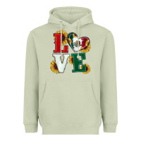 Matcha Mexican Flag With Sunflowers Love Heavyweight Hoodie - RanaPortraitStore